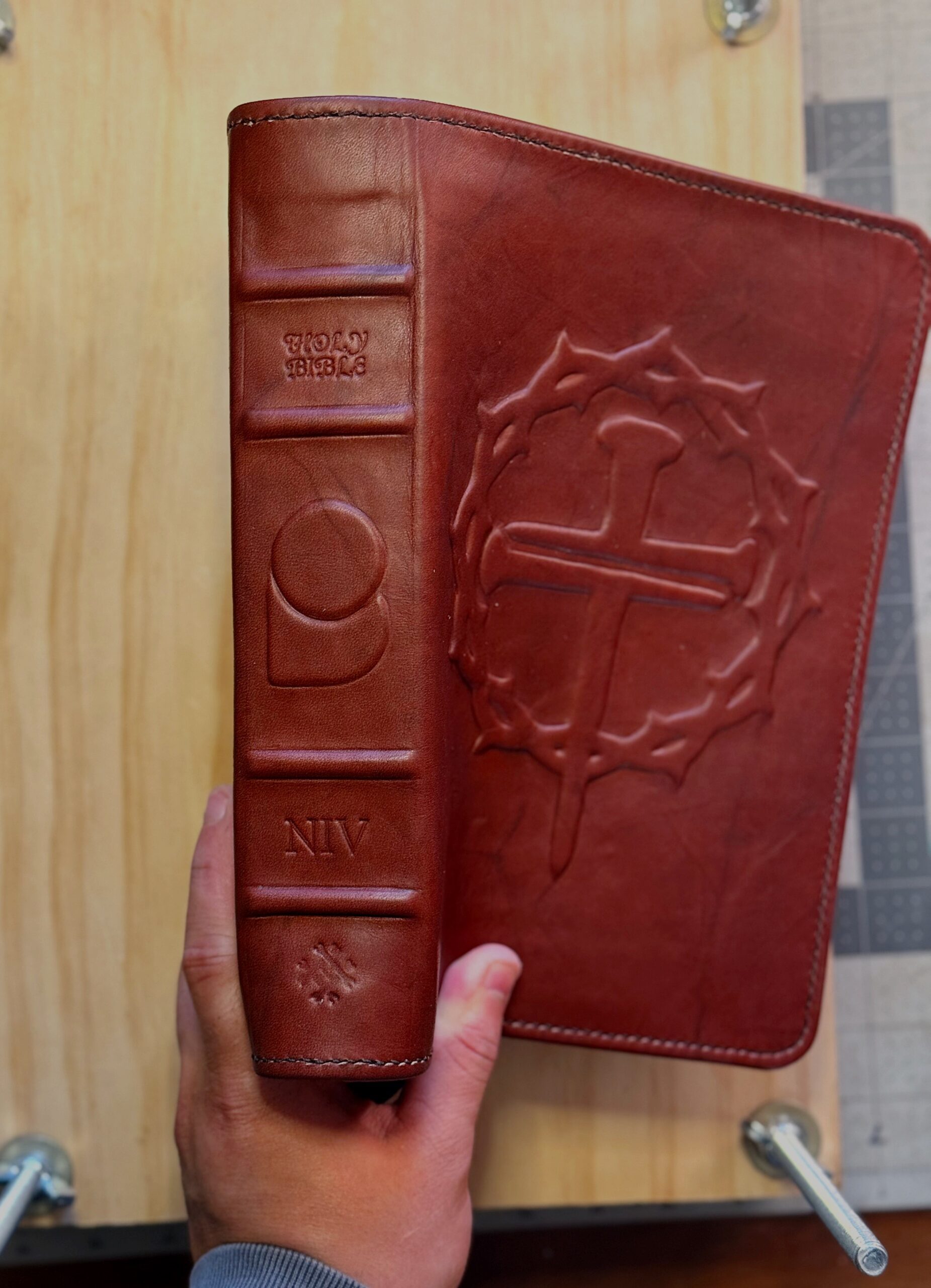 Leather Bible rebind by Half-Dead Handiwork
