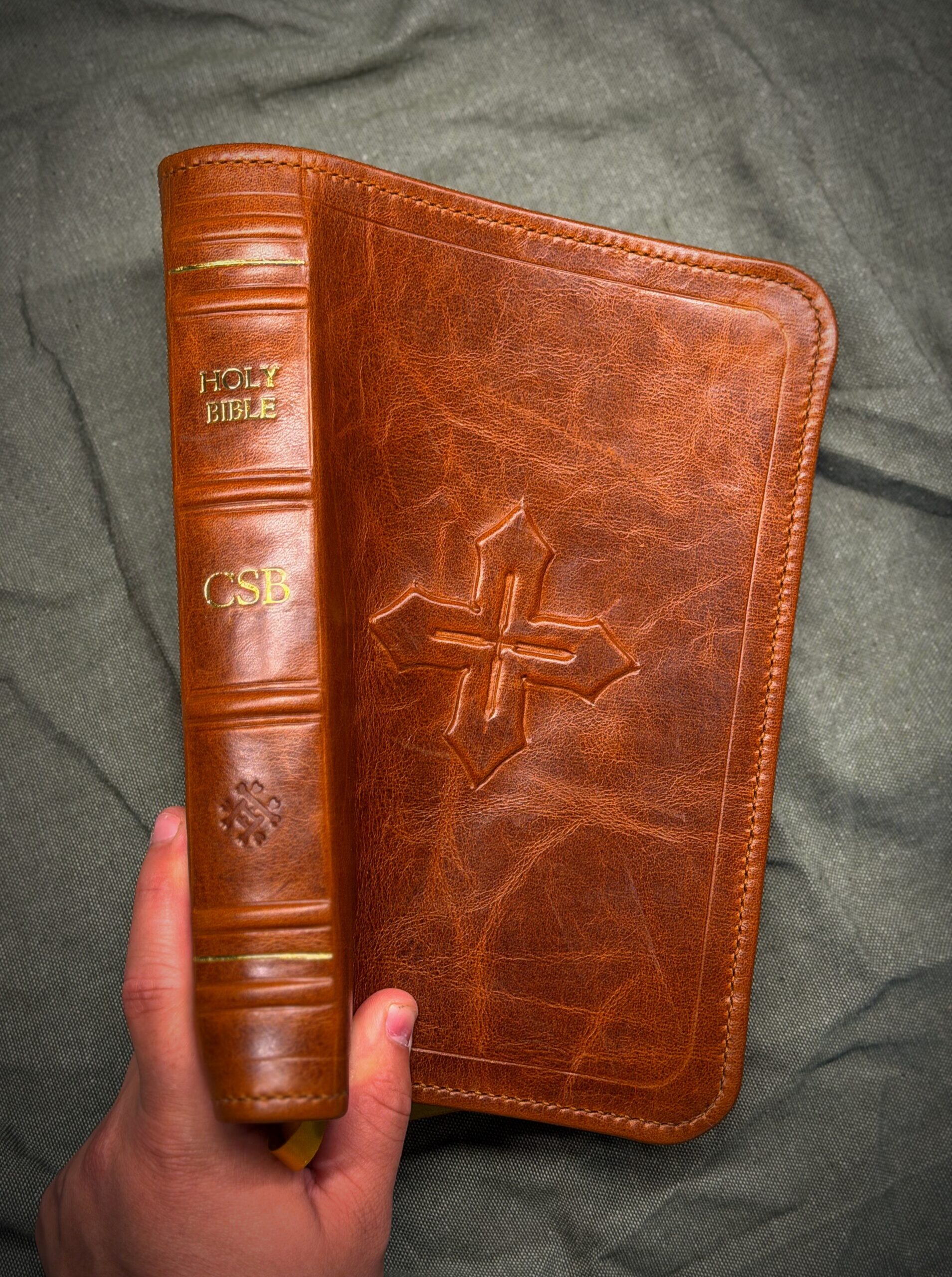 Leather Bible rebind by Half-Dead Handiwork