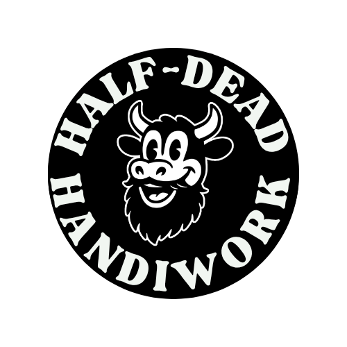 Half-Dead Handiwork bull logo