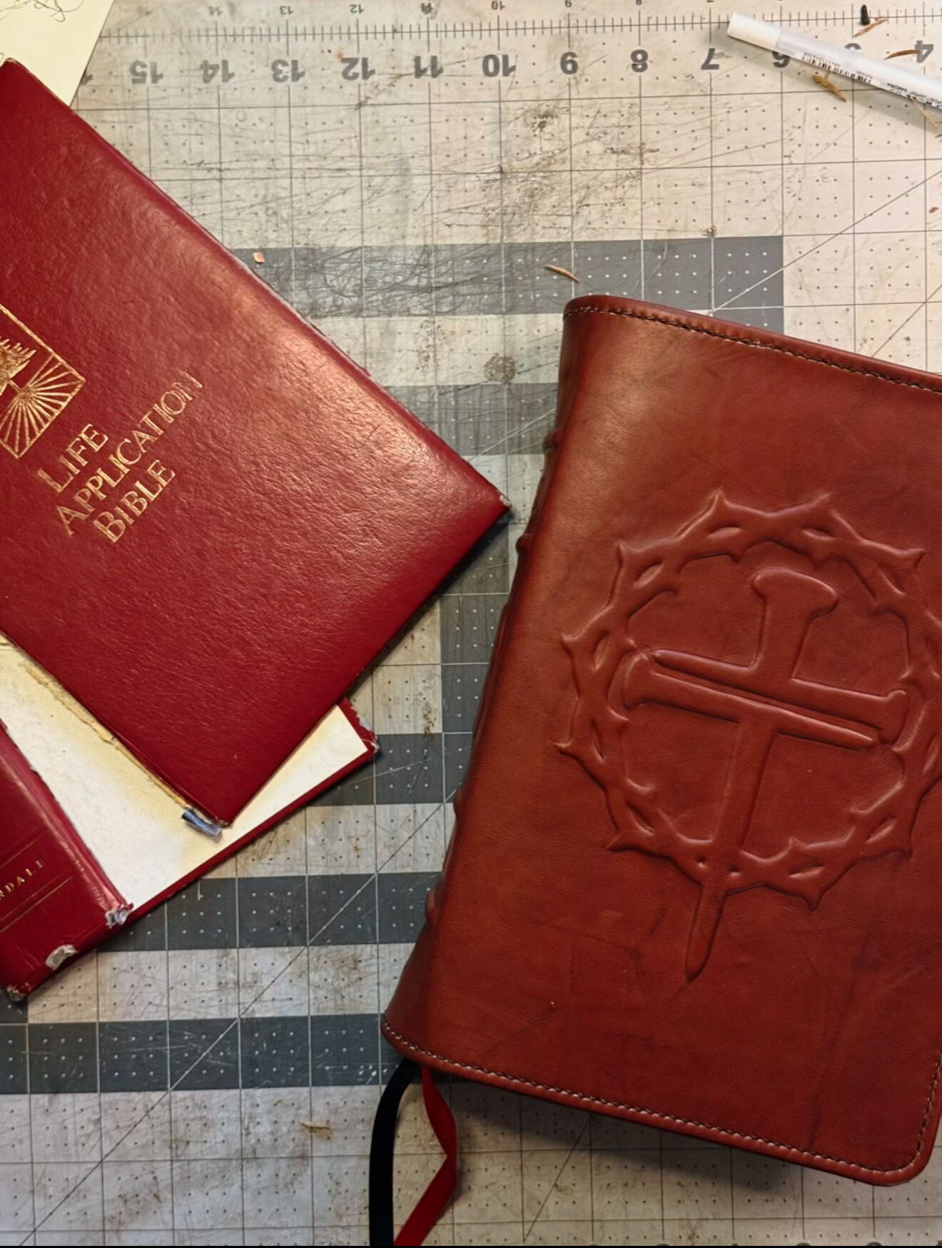 Leather Bible rebind by Half-Dead Handiwork
